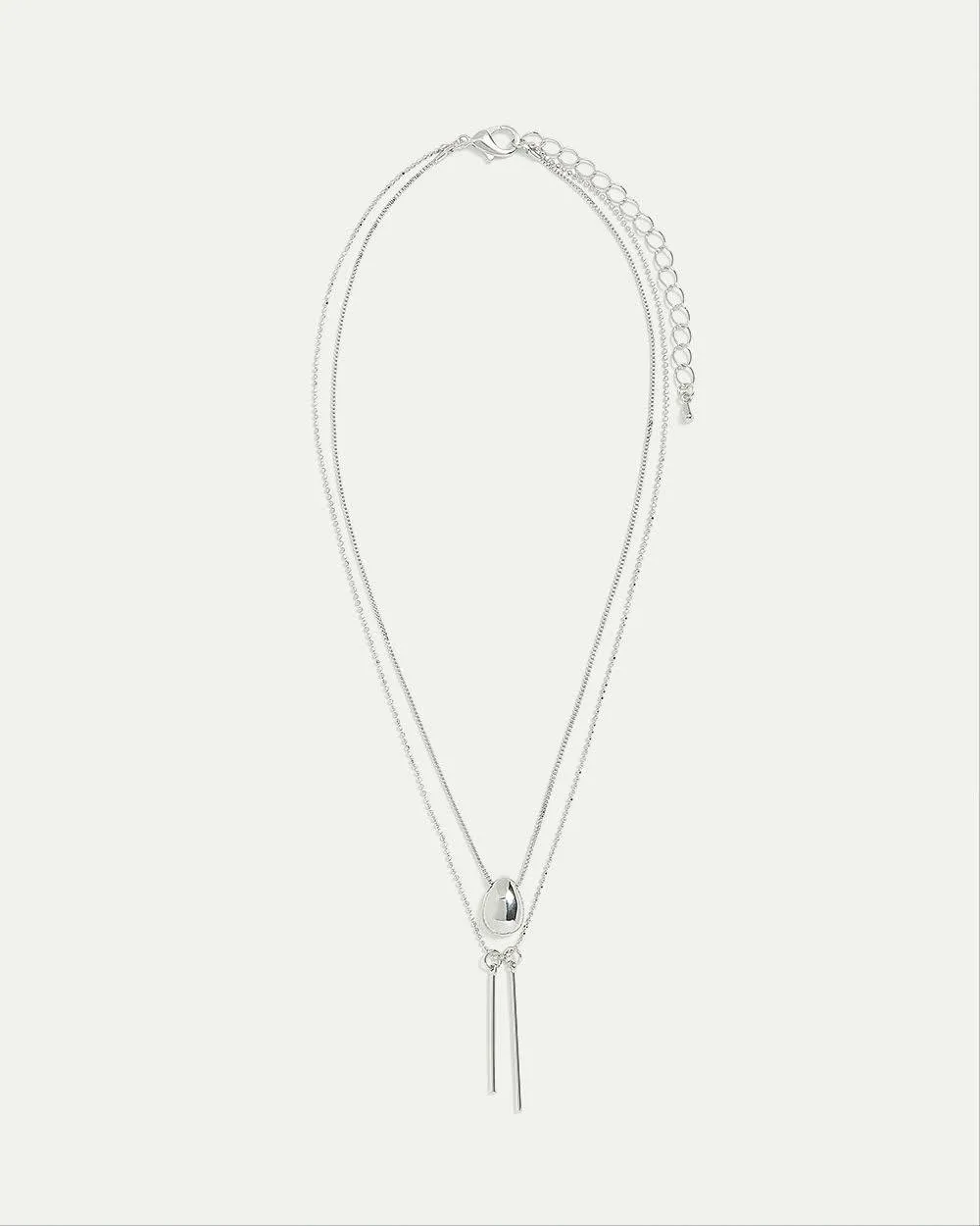 Short Necklace with Baguette Pendant sold by Reitmans product image thumbnail 2