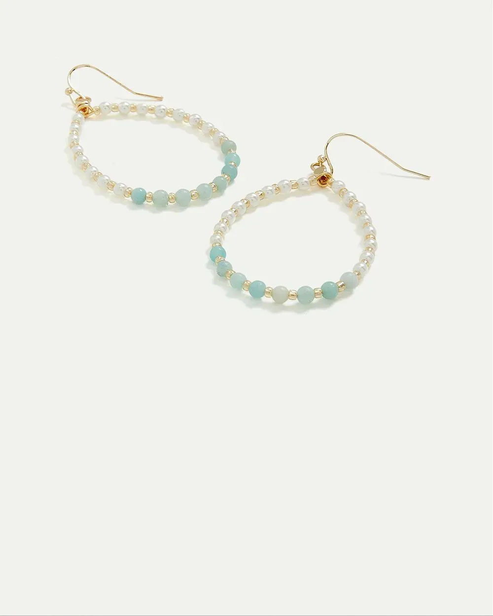 Earrings with Pearly Drop Oval Pendants sold by Reitmans product image thumbnail 3