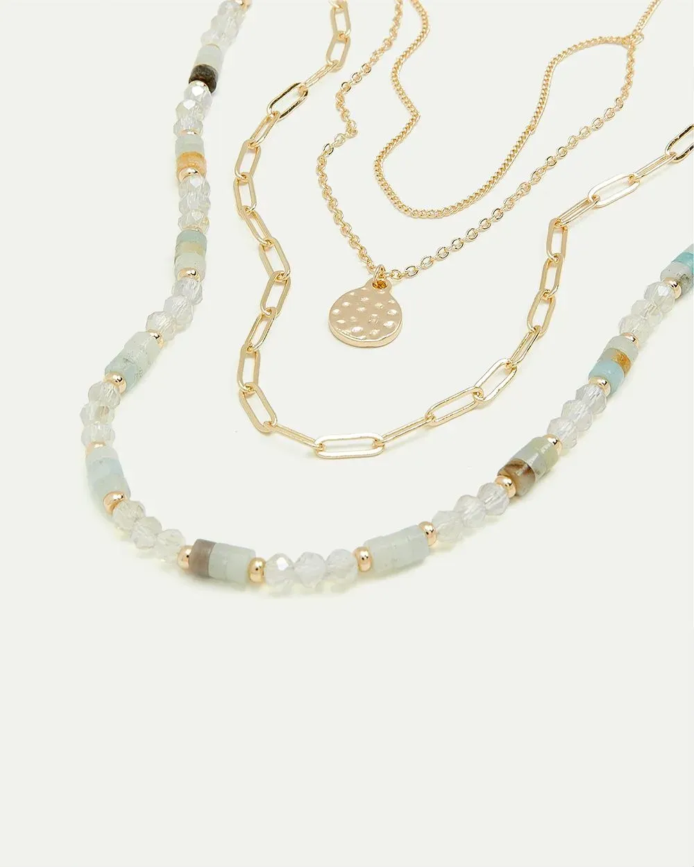 Multi-Chain Necklace with Pastel Beads sold by Reitmans product image thumbnail 5