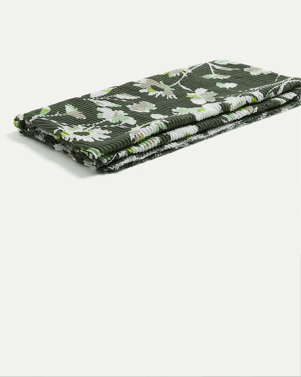 Pleated Scarf with Floral Pattern sold by Reitmans product image thumbnail 2