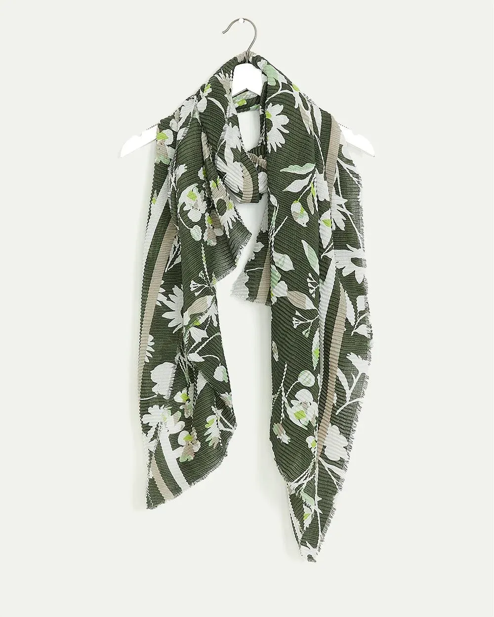 Pleated Scarf with Floral Pattern sold by Reitmans product image thumbnail 4