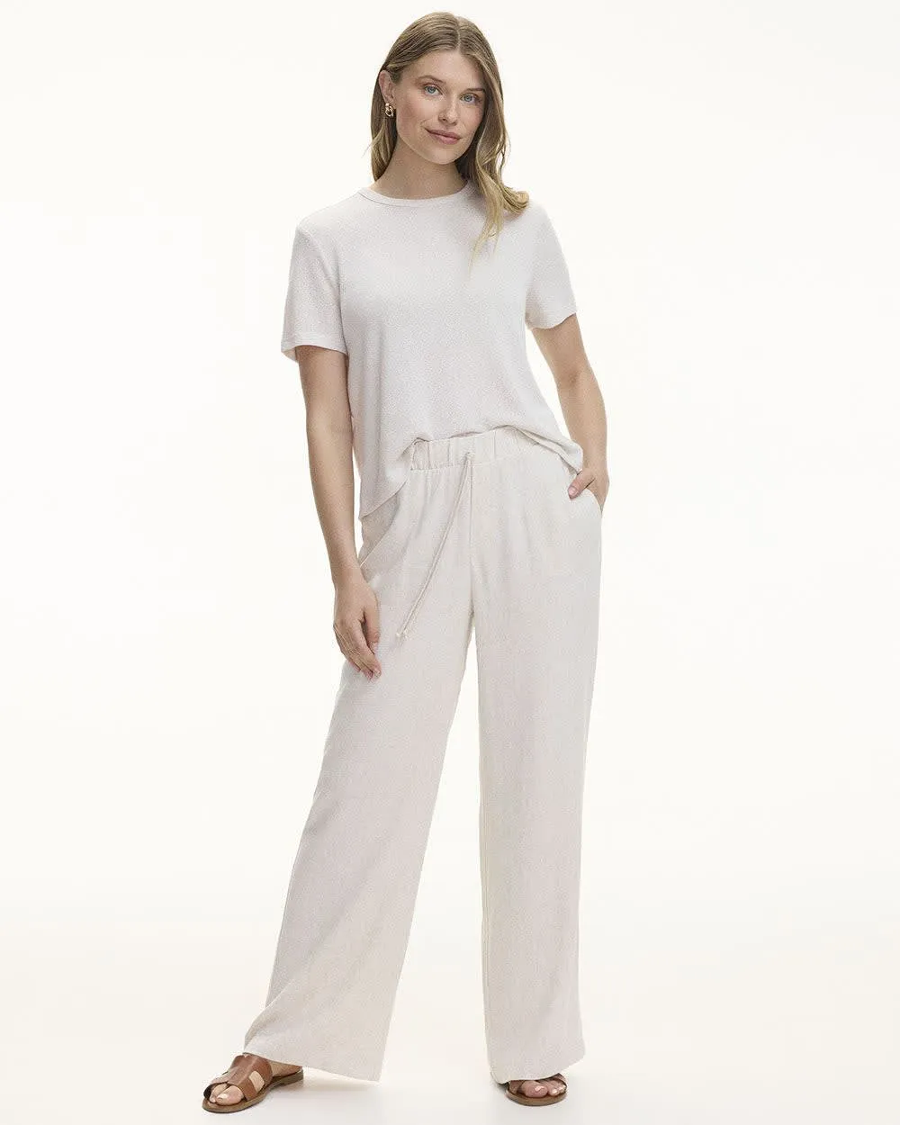 Wide-Leg Linen-Blend Pant - Tall sold by Reitmans product image thumbnail 3
