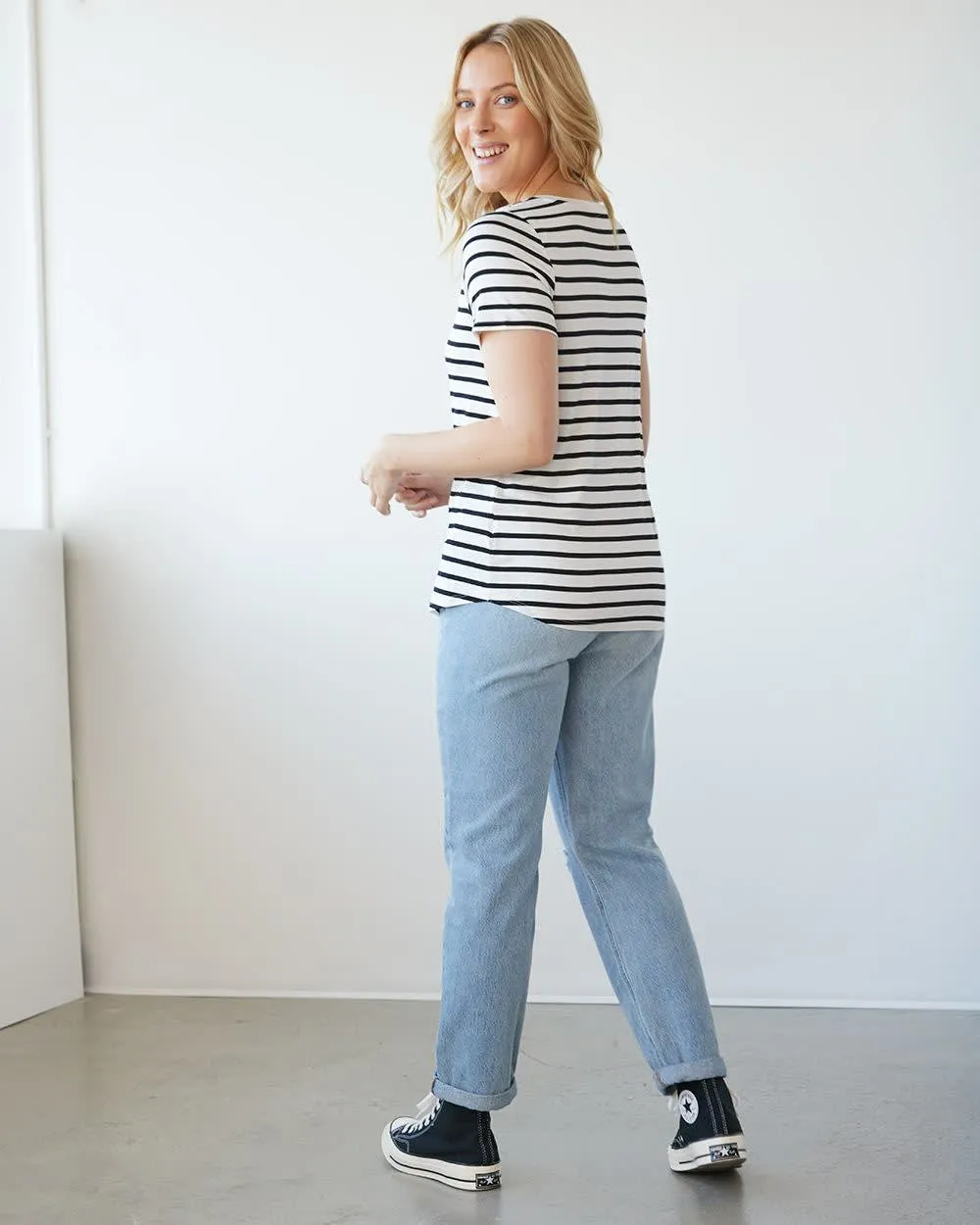 Short-Sleeve V-Neck Tee, R Essentials sold by Reitmans product image thumbnail 2