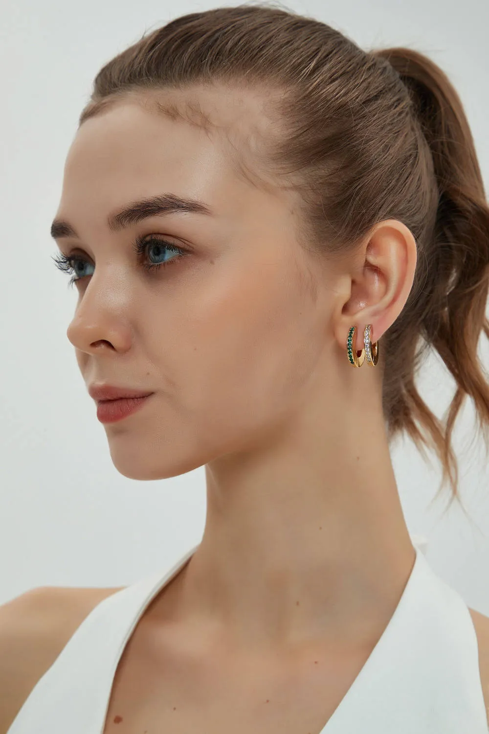 Classicharms-Adara Zirconia Hoop Earrings sold by Reitmans product image thumbnail 3