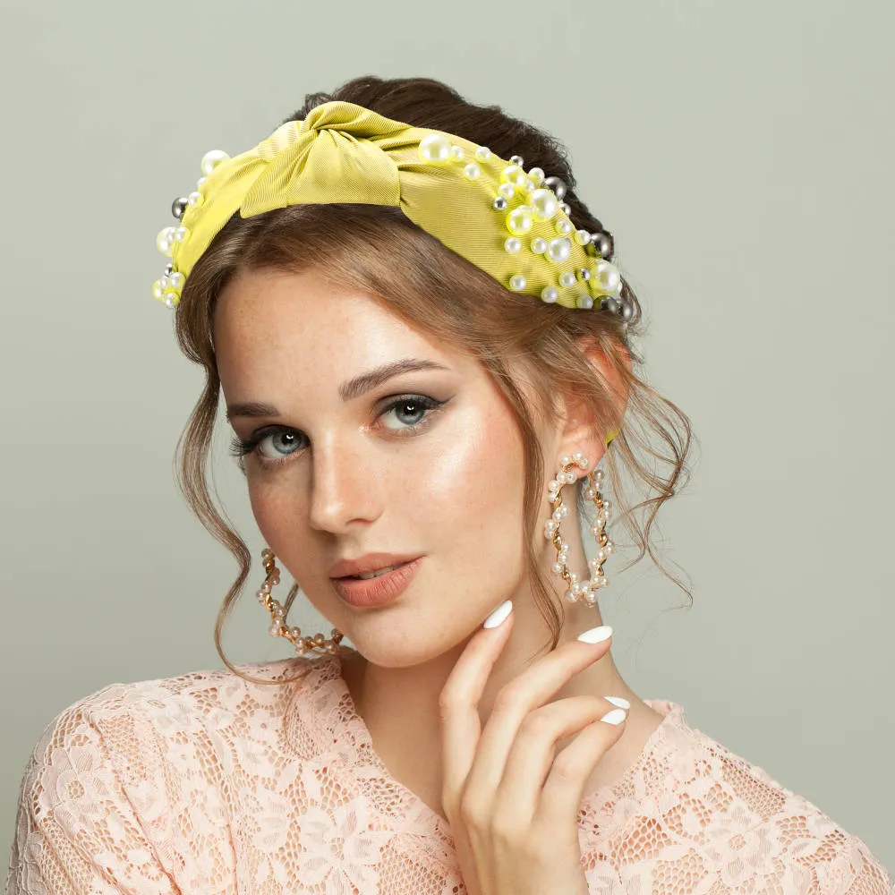 Unique Bargains - Faux Pearl Bead Fashion Knotted Headband sold by Reitmans product image thumbnail 2