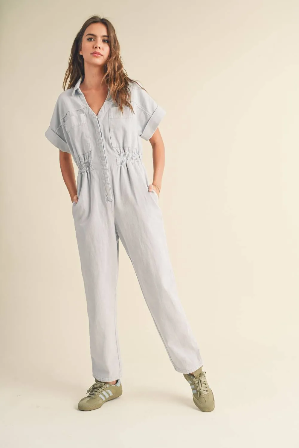Evercado - Cotton Denim Comfy Jumpsuit sold by Reitmans