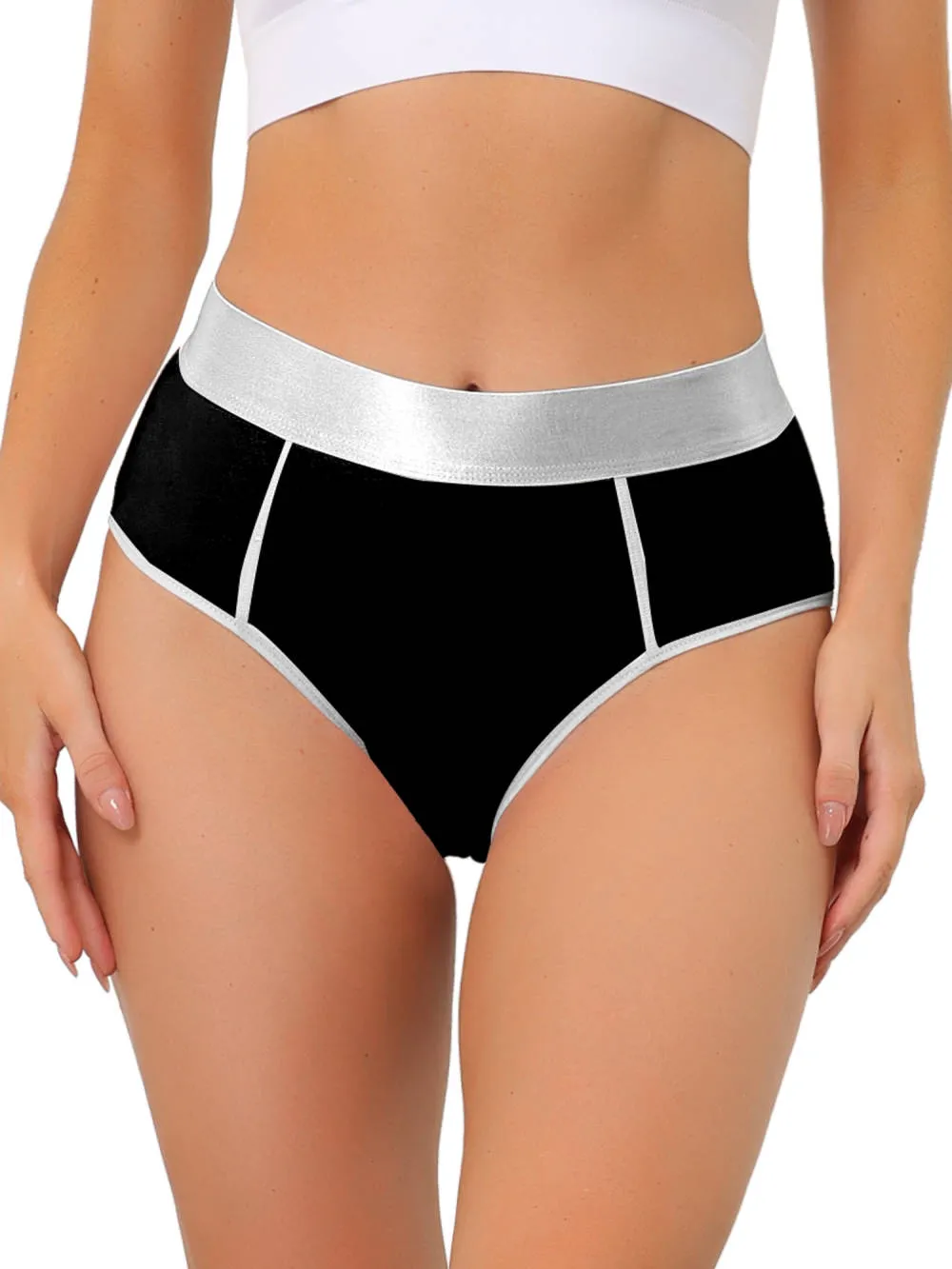Allegra K- High Waisted Tummy Control Brief Panties sold by Reitmans