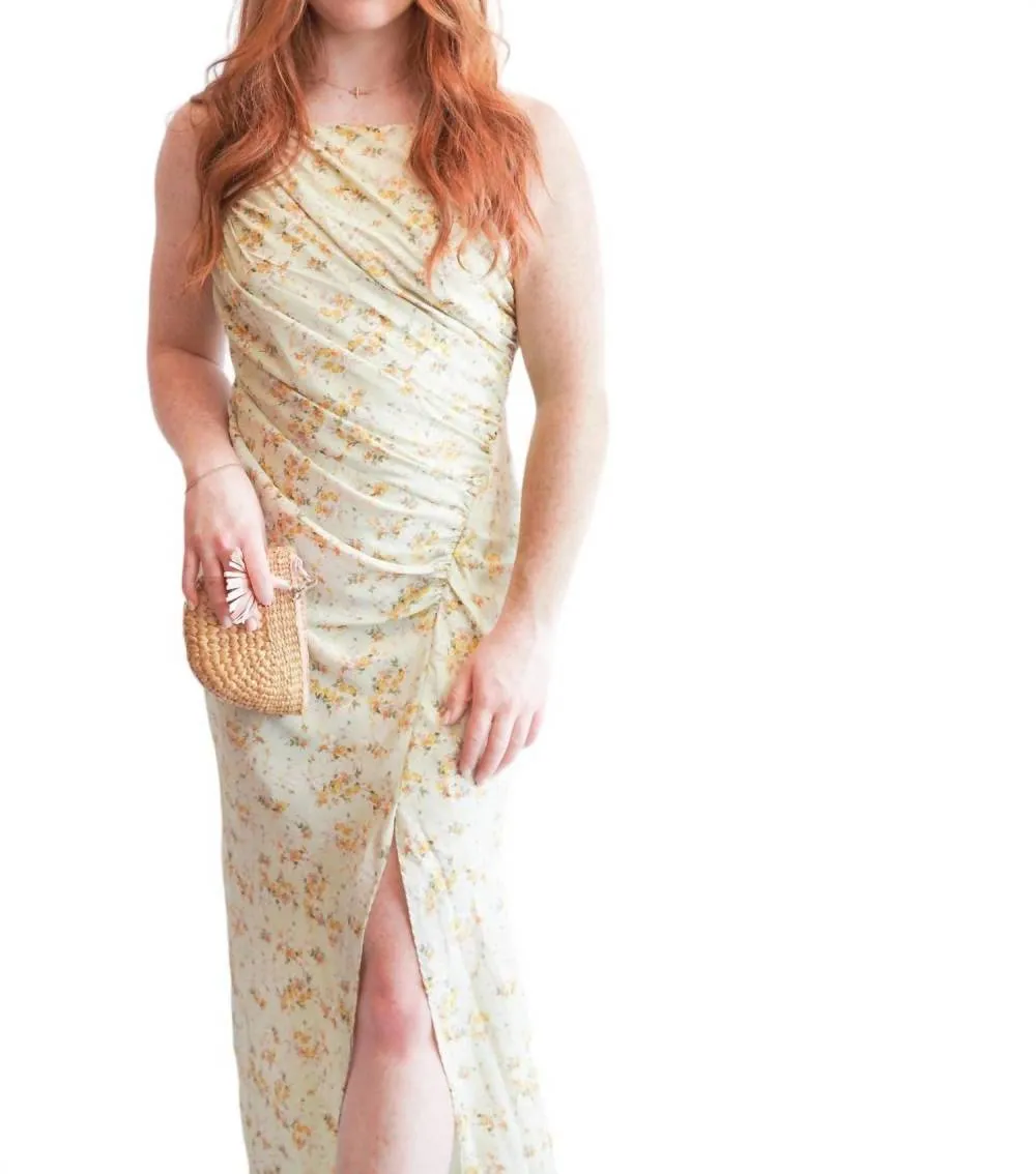 MABLE - Floral Halter Ruched Midi Dress sold by Reitmans