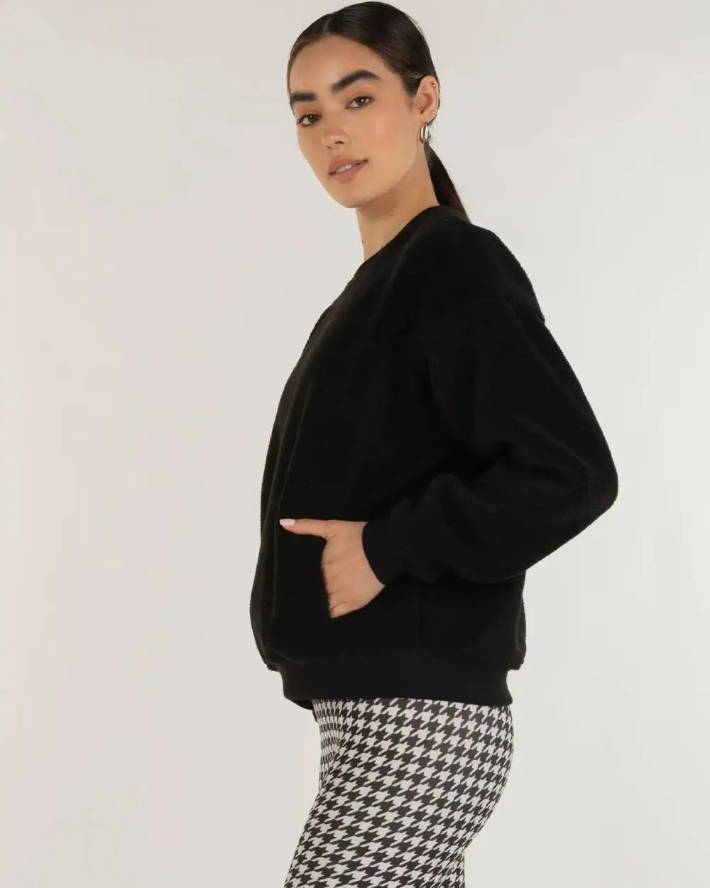 Rebody - Teddy Sherpa Sweatshirt Micro-Fleece Lined sold by Reitmans product image thumbnail 2