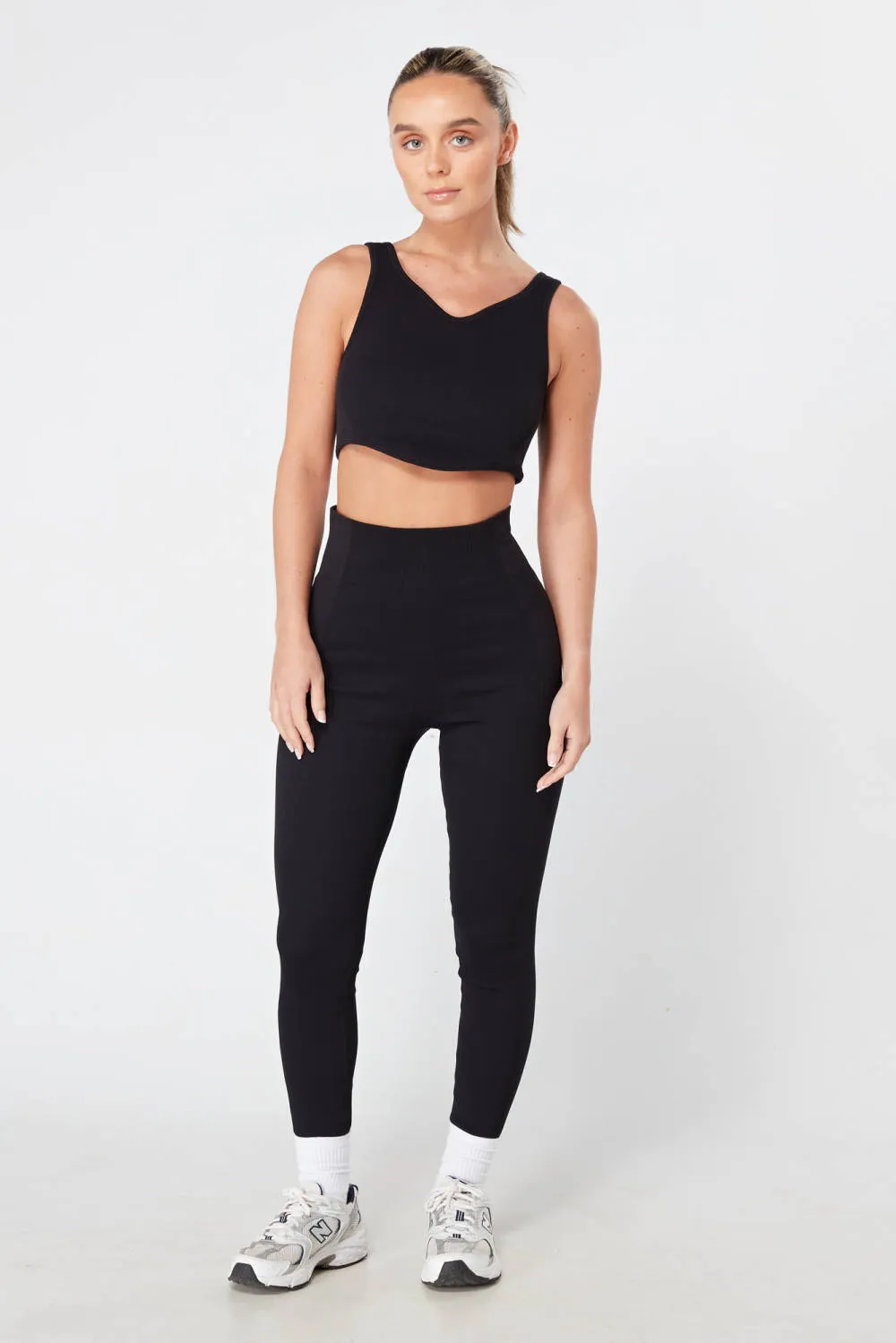 Twill Active Ribbed Legging - MOCHA sold by Reitmans product image thumbnail 3