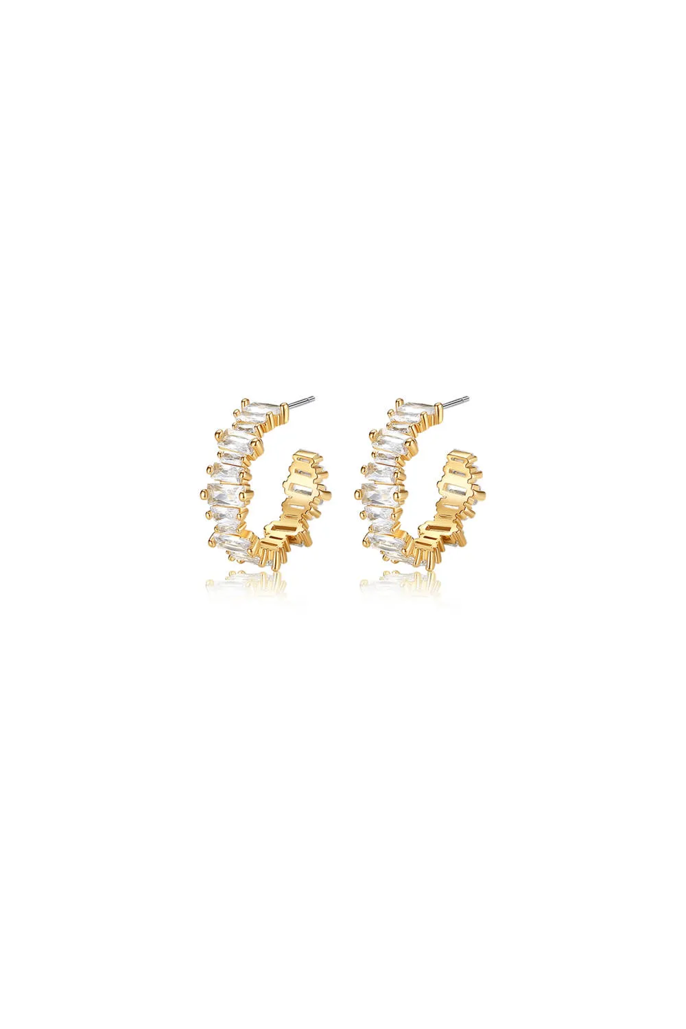 Classicharms-T Shape Zirconia Earrings sold by Reitmans