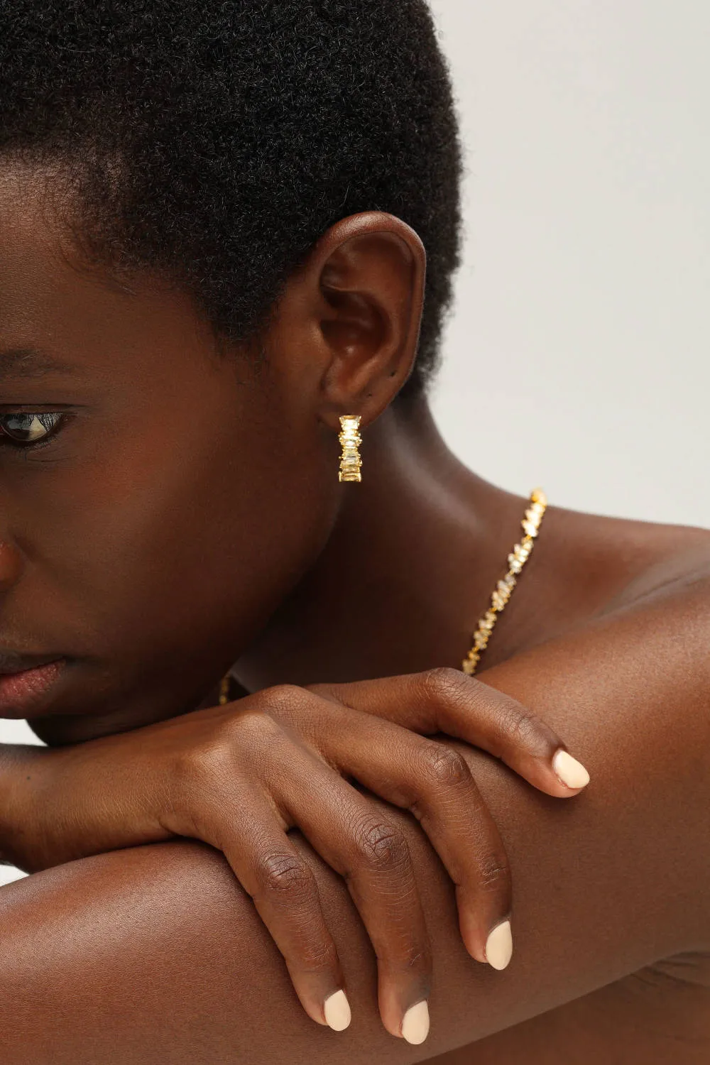 Classicharms-T Shape Zirconia Earrings sold by Reitmans product image thumbnail 2