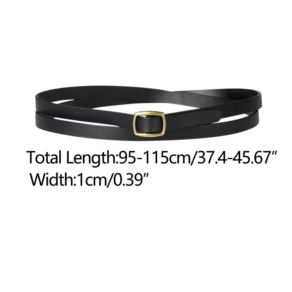 Allegra K- Adjustable Skinny Faux Leather Belt sold by Reitmans product image thumbnail 5