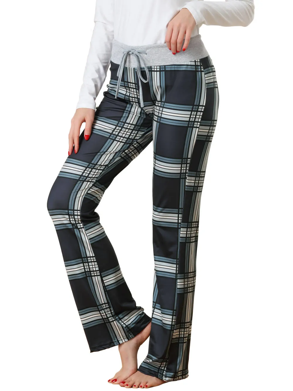 cheibear - Yoga Casual Wide Leg Lounge Sleep Pants sold by Reitmans