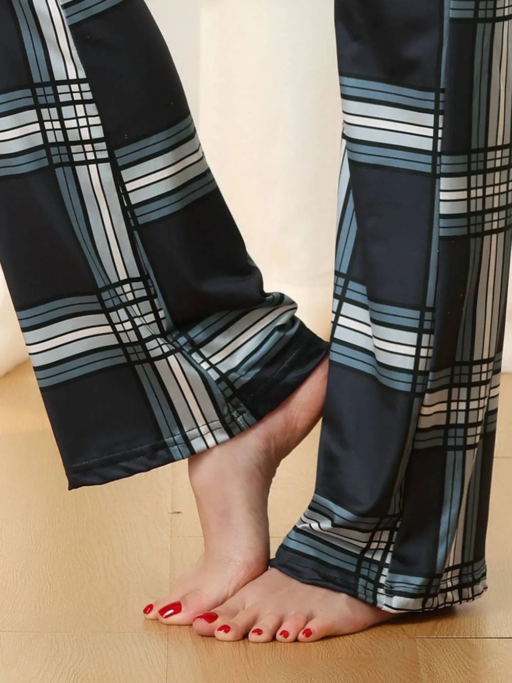 cheibear - Yoga Casual Wide Leg Lounge Sleep Pants sold by Reitmans product image thumbnail 5