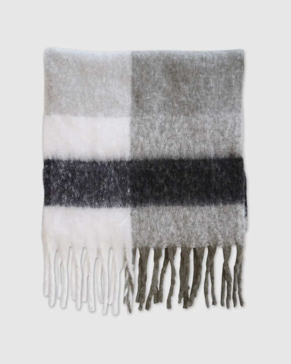 Crossroads Plaid Scarf - Monochrome sold by Reitmans product image thumbnail 5