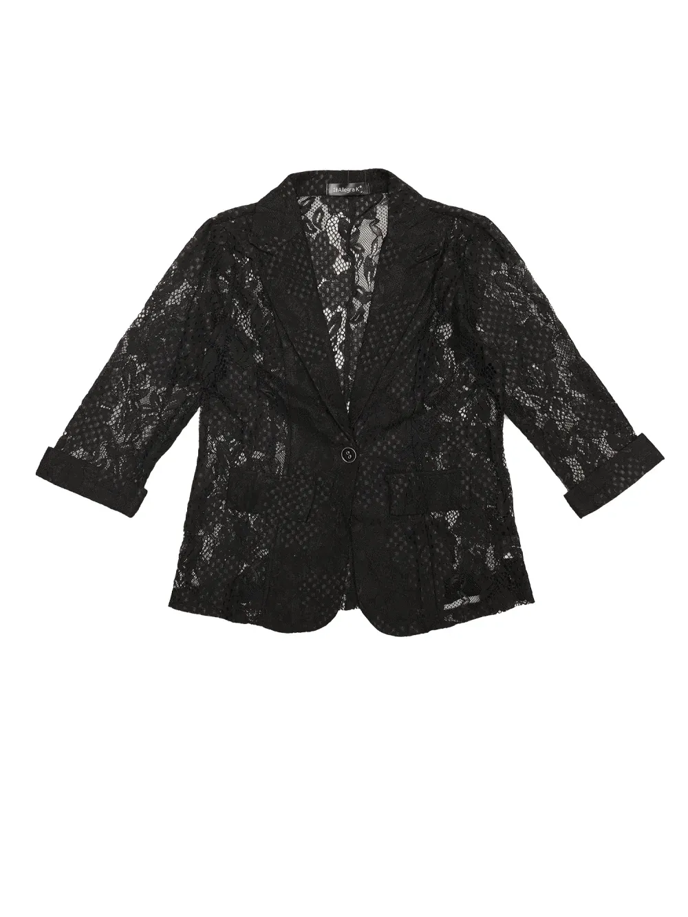 Allegra K - Floral Lace 3/4 Sleeve Casual Blazer sold by Reitmans product image thumbnail 3