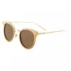 Earth Wood - Derawan Polarized Sunglasses - Zebra/Black sold by Reitmans
