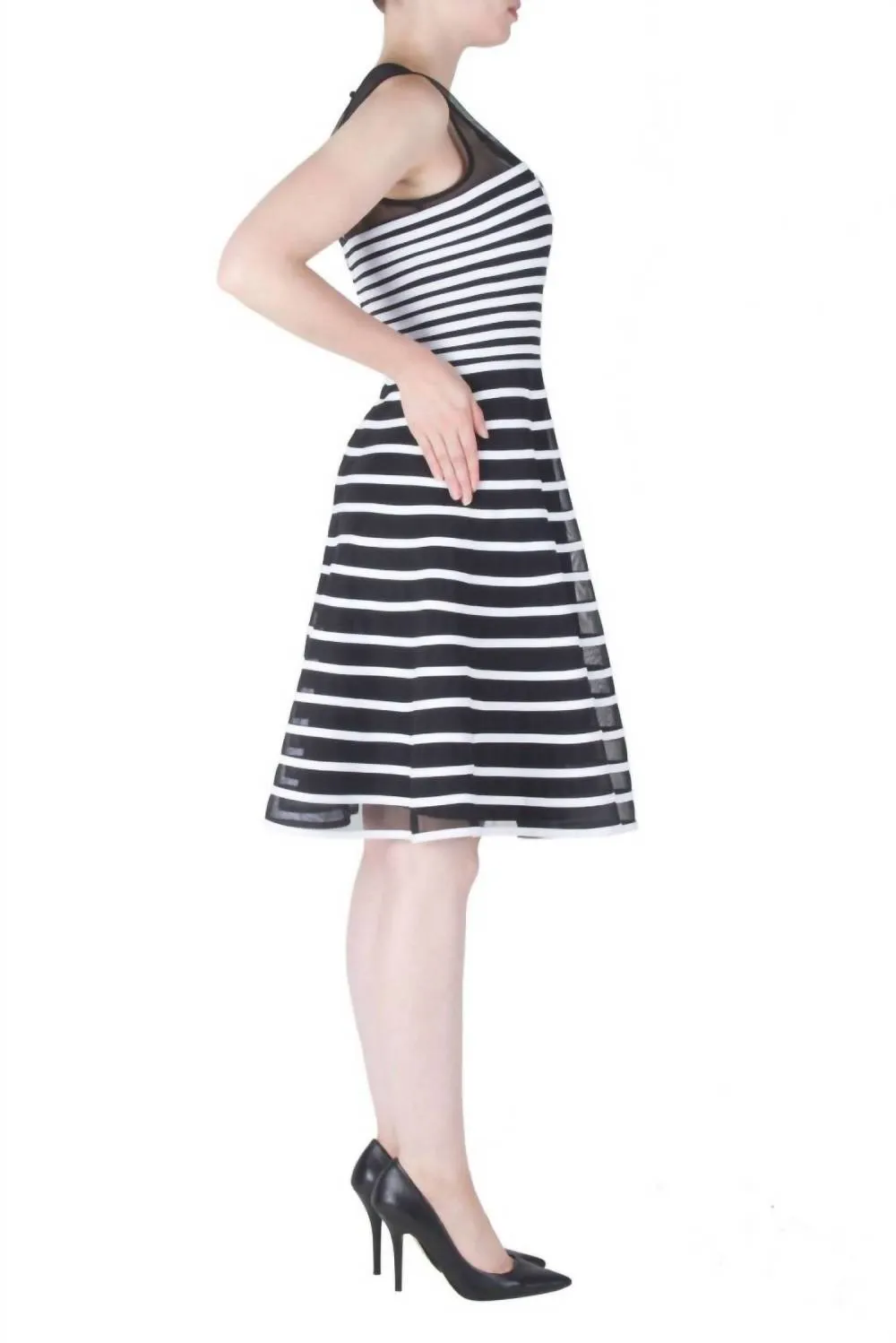 Joseph Ribkoff - White Striped Midi Dress sold by Reitmans product image thumbnail 2