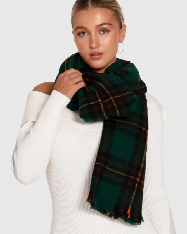 I'll Be Waiting Scarf - Green Plaid sold by Reitmans