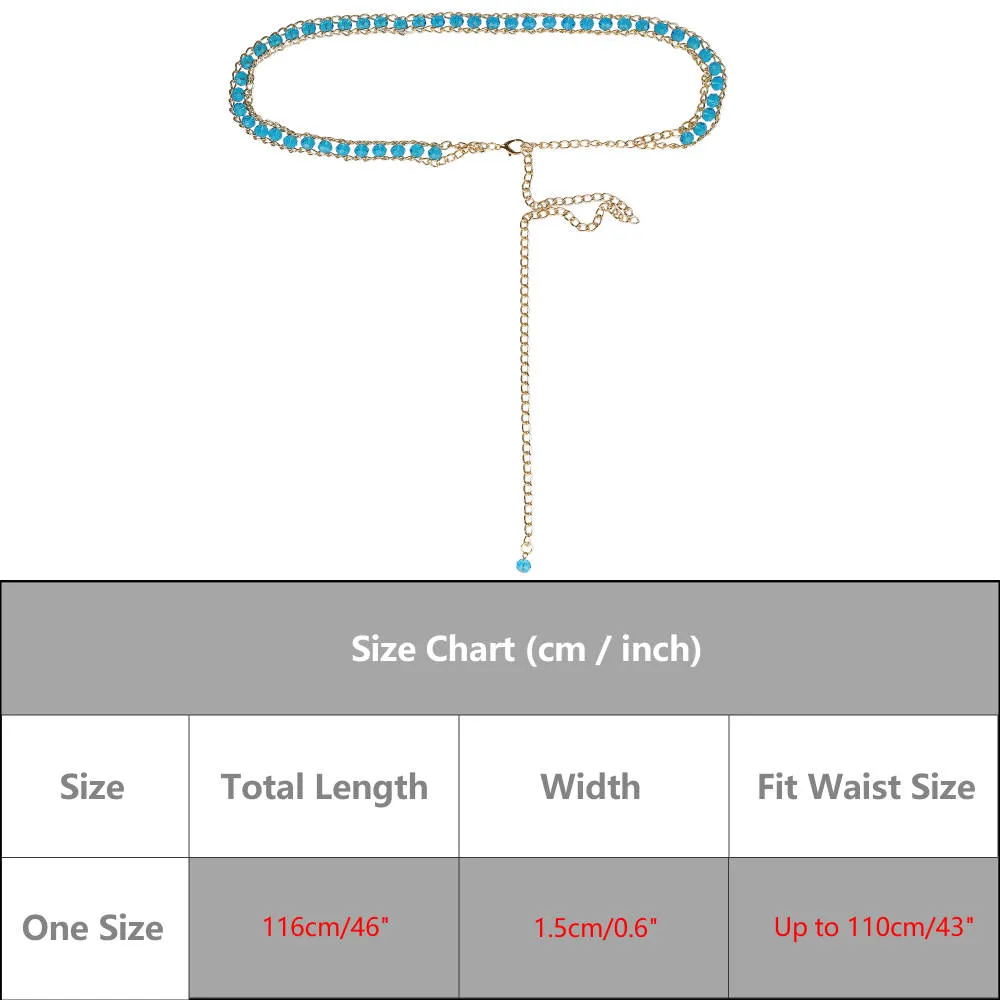 Allegra K- Rhinestone Belt Sparkle Chain Crystal Plus Size Waist sold by Reitmans product image thumbnail 5