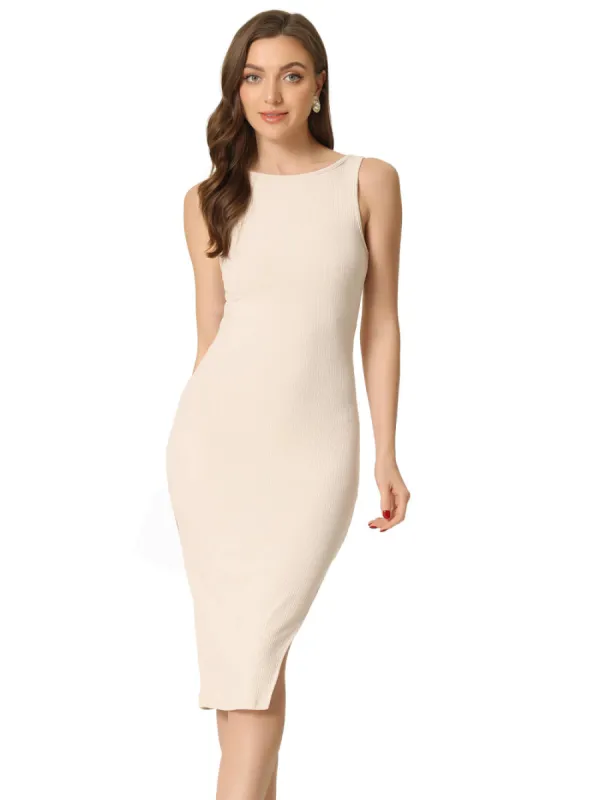 Allegra K- Open Back Sleeveless Bodycon Dress sold by Reitmans