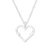 Sterling Silver Openwork Heart Pendant Necklace - Ag Sterling sold by Reitmans