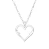 Sterling Silver Openwork Heart Pendant Necklace - Ag Sterling sold by Reitmans