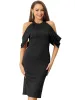 Allegra K- Halter Neck Cold Shoulder Dress sold by Reitmans