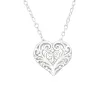 Sterling Silver Filigree Heart Pendant Necklace - Ag Sterling sold by Reitmans