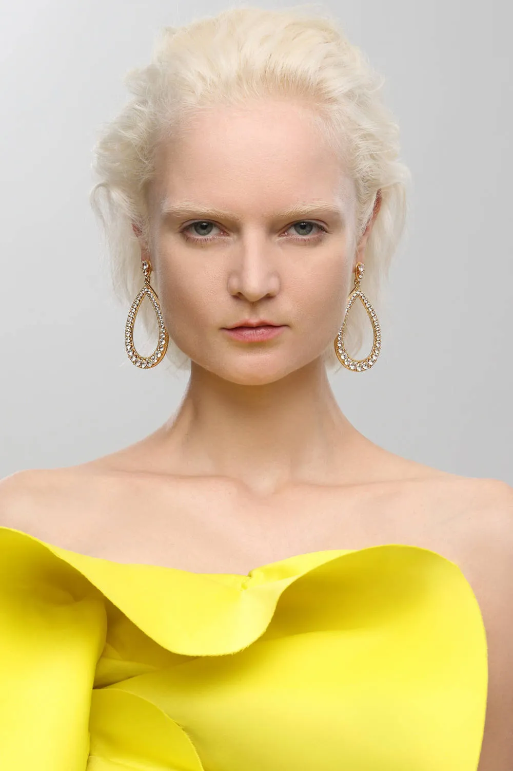 Classicharms-Artisanal Pavé Hollow Teardrop Earrings sold by Reitmans product image thumbnail 4