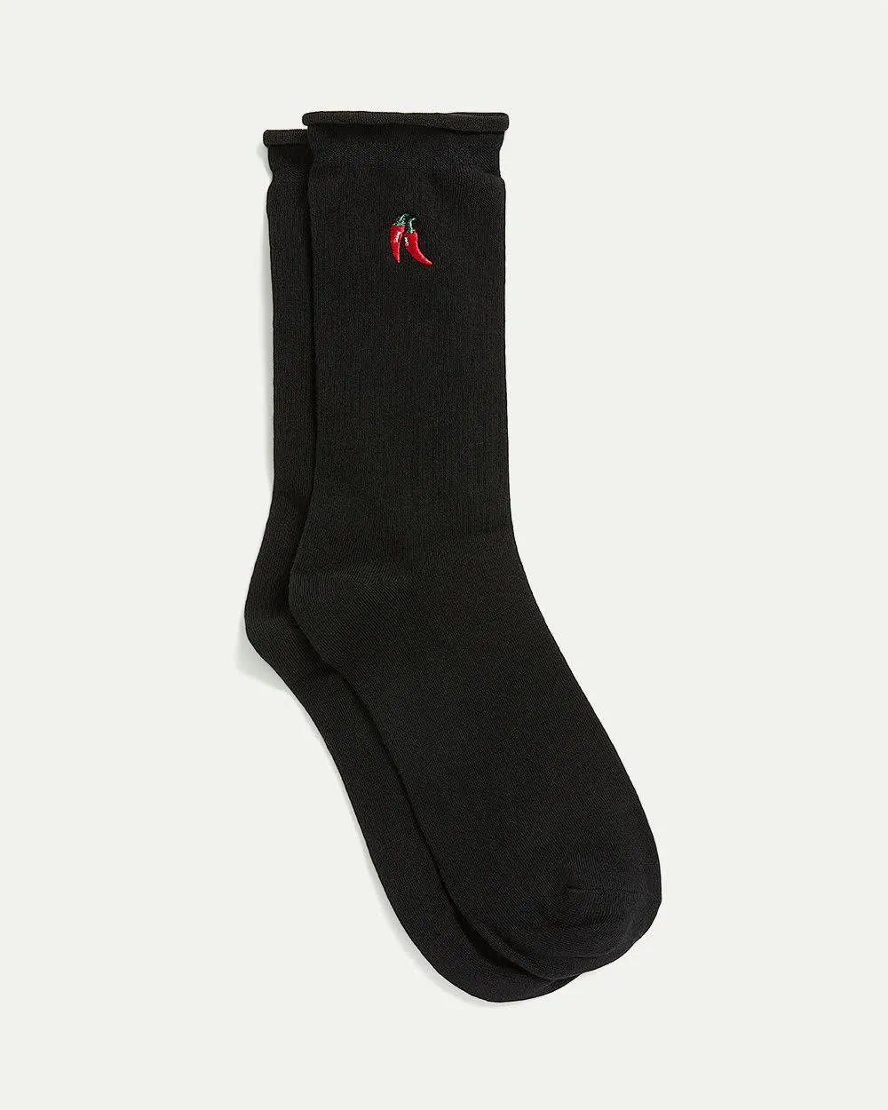 Cotton Crew Socks with Chili Pepper sold by Reitmans