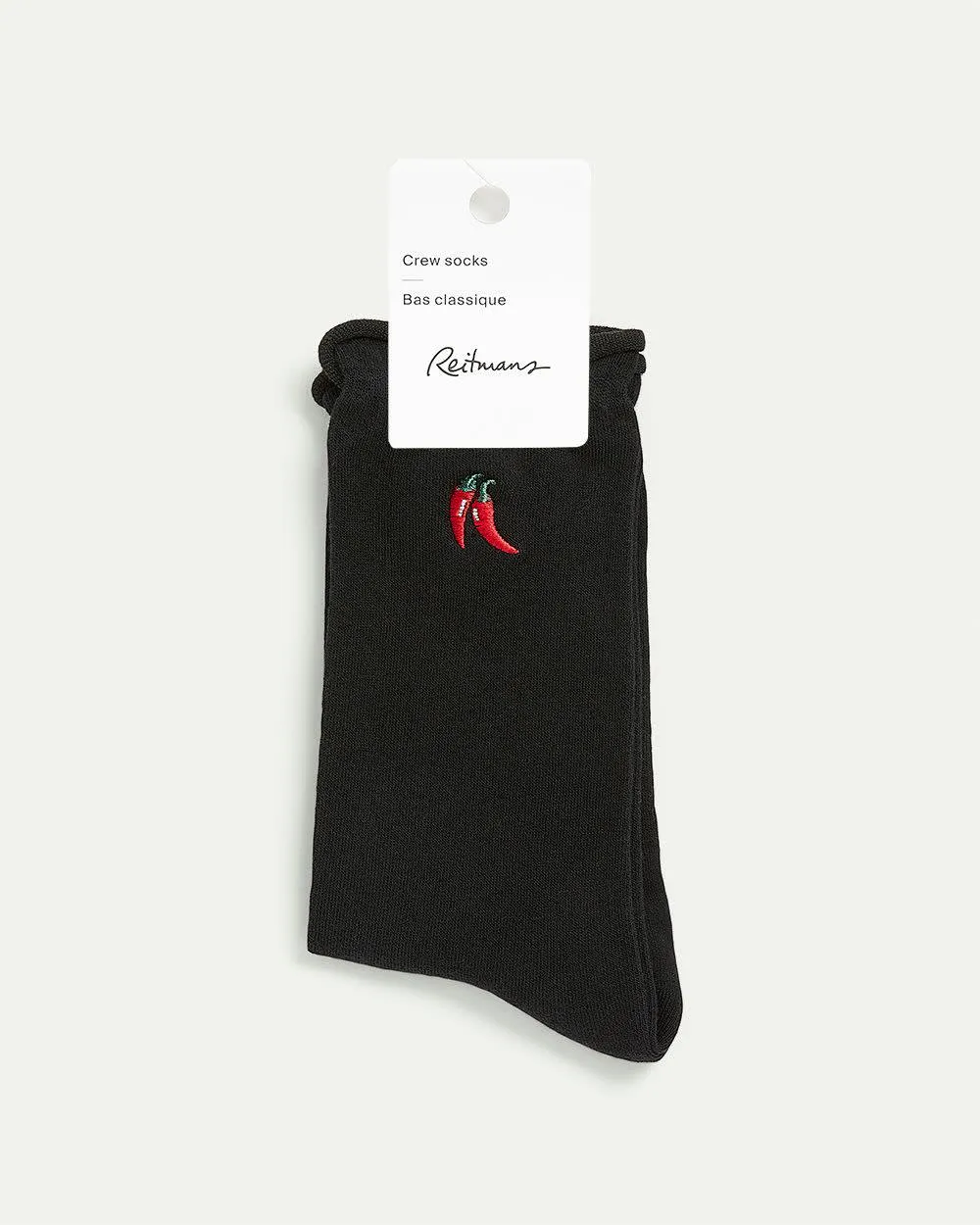 Cotton Crew Socks with Chili Pepper sold by Reitmans product image thumbnail 2