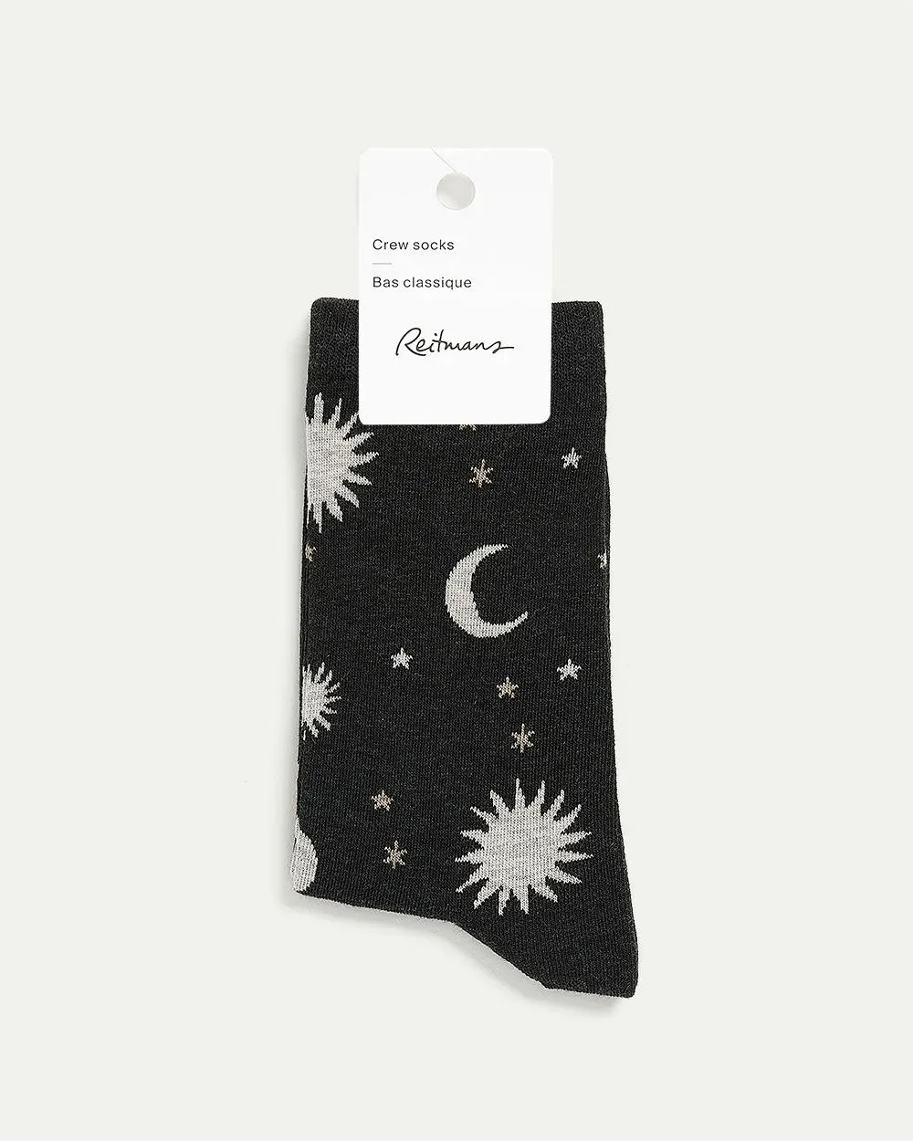 Cotton Crew Socks with Astral Pattern sold by Reitmans product image thumbnail 5