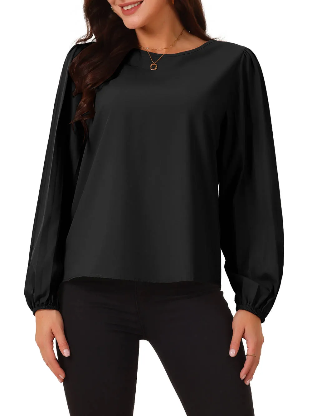 Allegra K - Elegant Pleated Long Sleeve Blouse sold by Reitmans