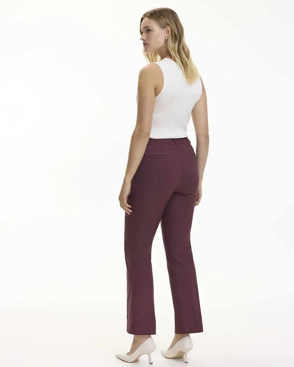Straight-Leg High-Rise Pants - The Iconic (R) sold by Reitmans product image thumbnail 2