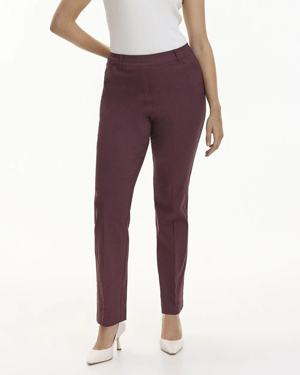 Straight-Leg High-Rise Pants - The Iconic (R) sold by Reitmans product image thumbnail 3