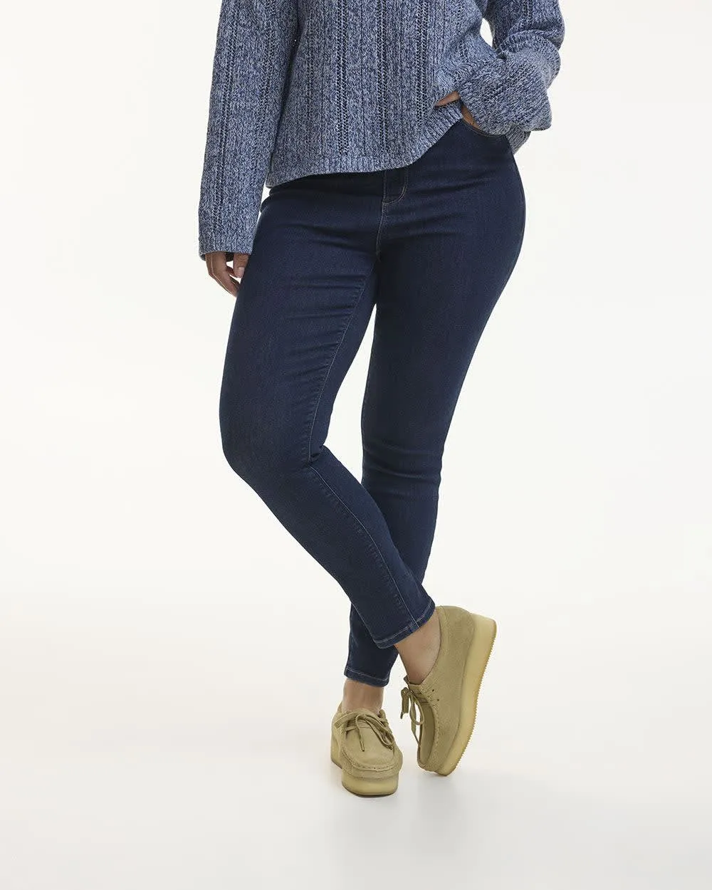 Skinny-Leg High-Rise Jean - The Signature (R) - Curvy Fit sold by Reitmans product image thumbnail 3