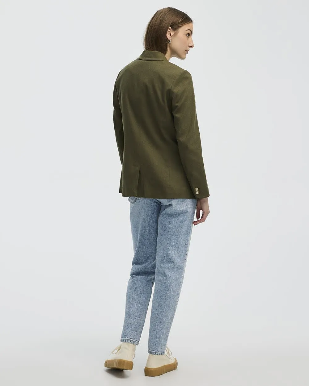 Linen Blend Blazer sold by Reitmans product image thumbnail 2