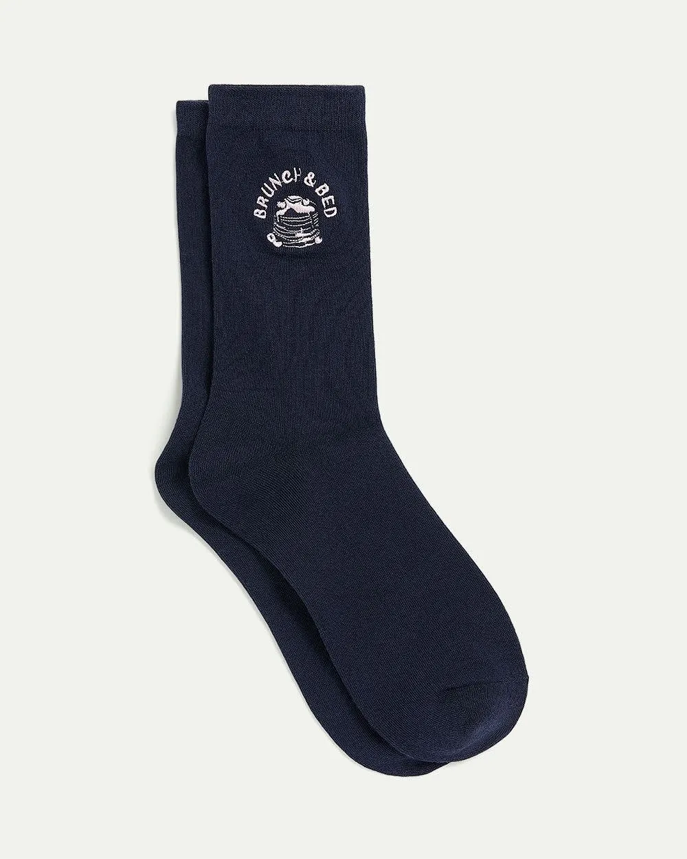 Cotton Crew Socks with Pancakes sold by Reitmans