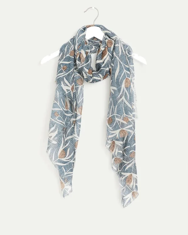 Scarf with Floral Pattern with Dots sold by Reitmans