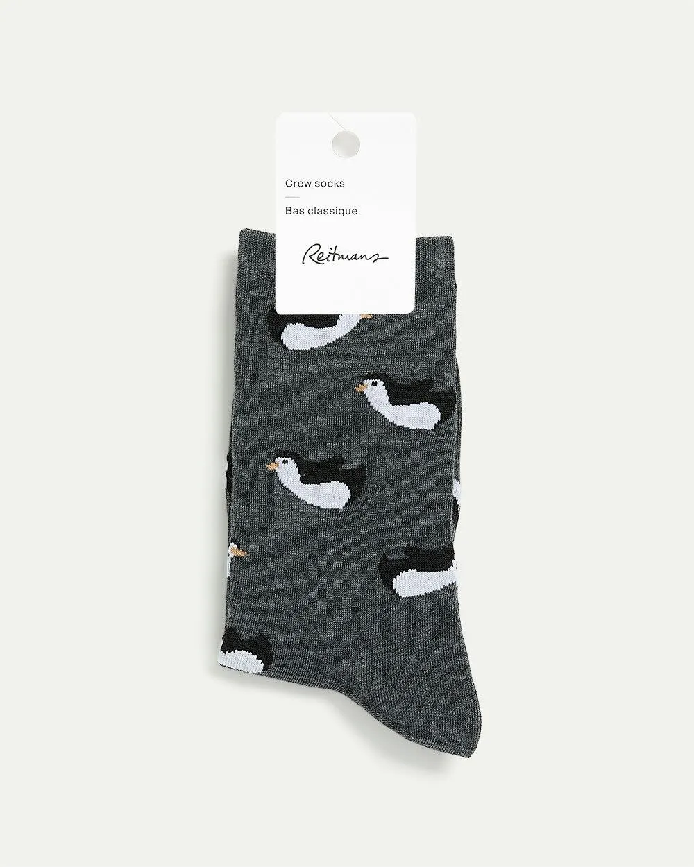 Cotton Crew Socks with Penguins sold by Reitmans product image thumbnail 2