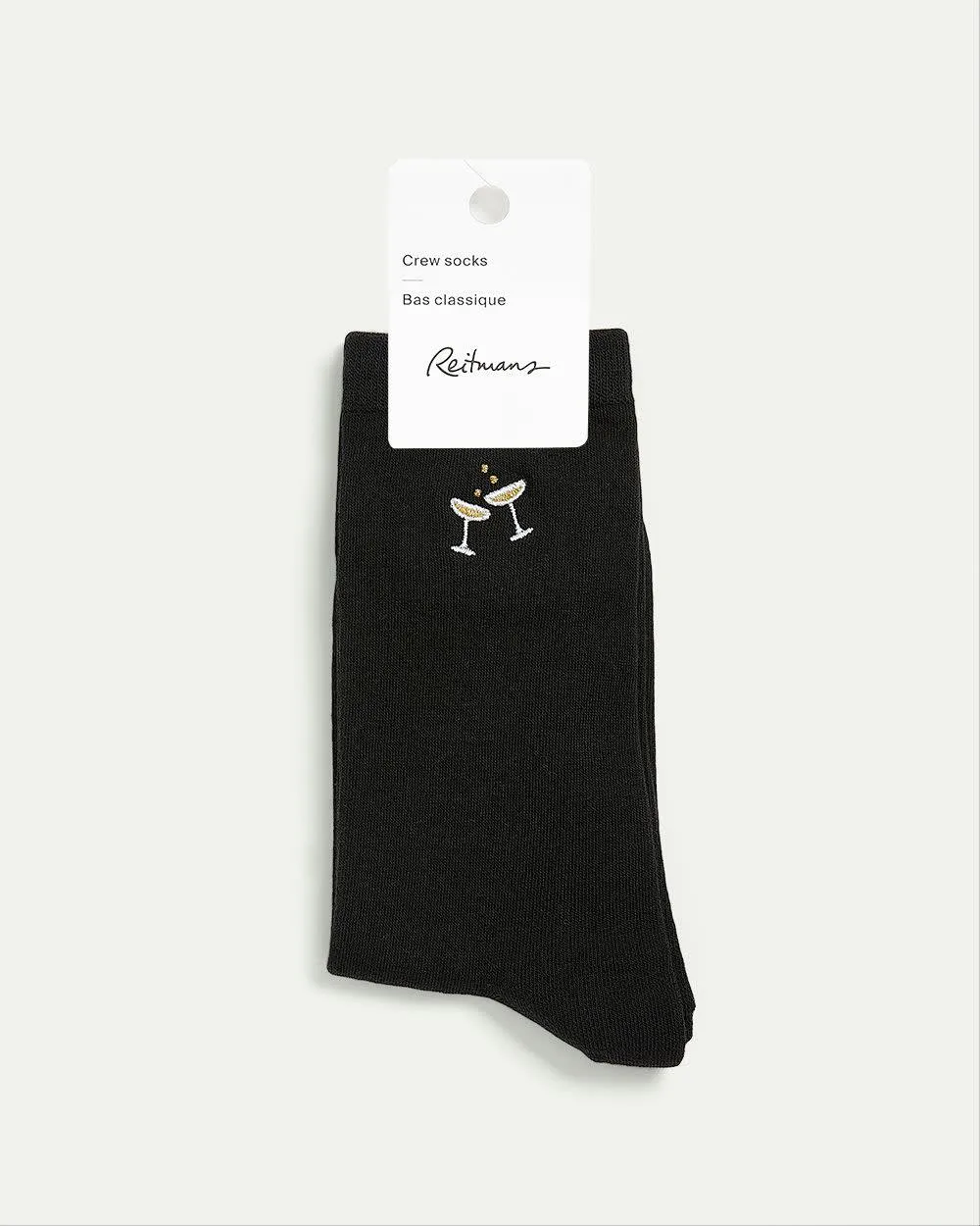Cotton Crew Socks with Mimosas sold by Reitmans product image thumbnail 2
