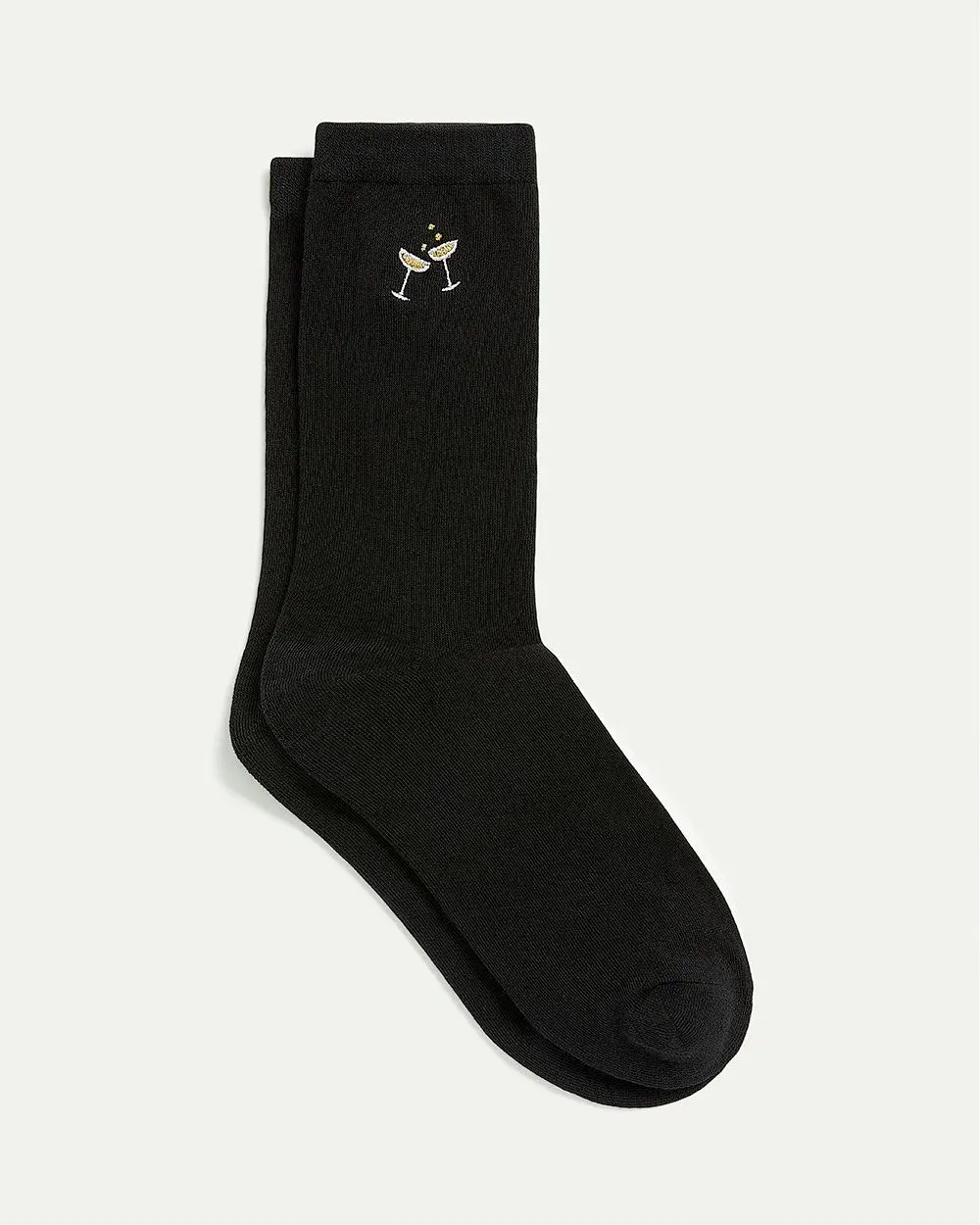 Cotton Crew Socks with Mimosas sold by Reitmans product image thumbnail 4