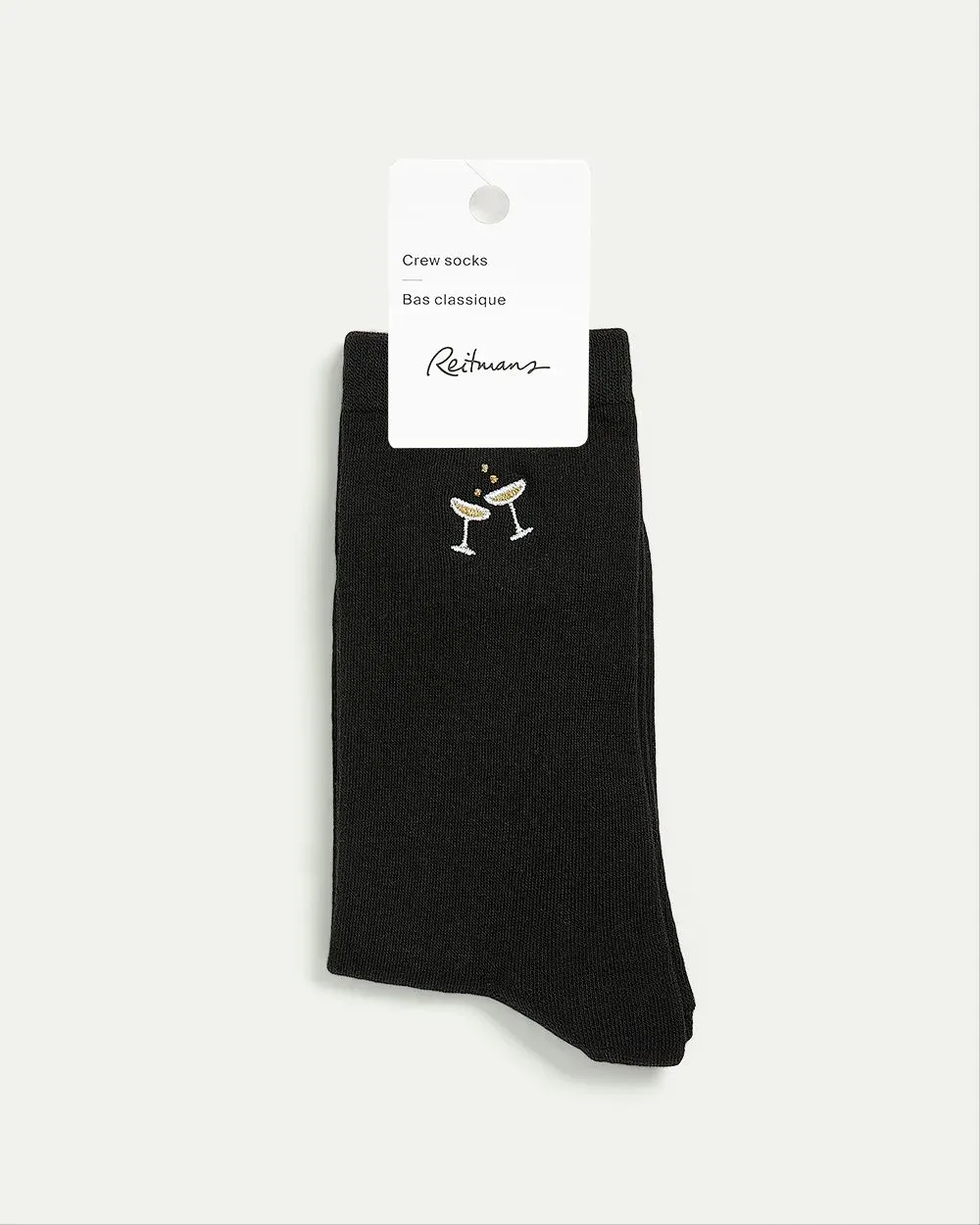 Cotton Crew Socks with Mimosas sold by Reitmans product image thumbnail 5