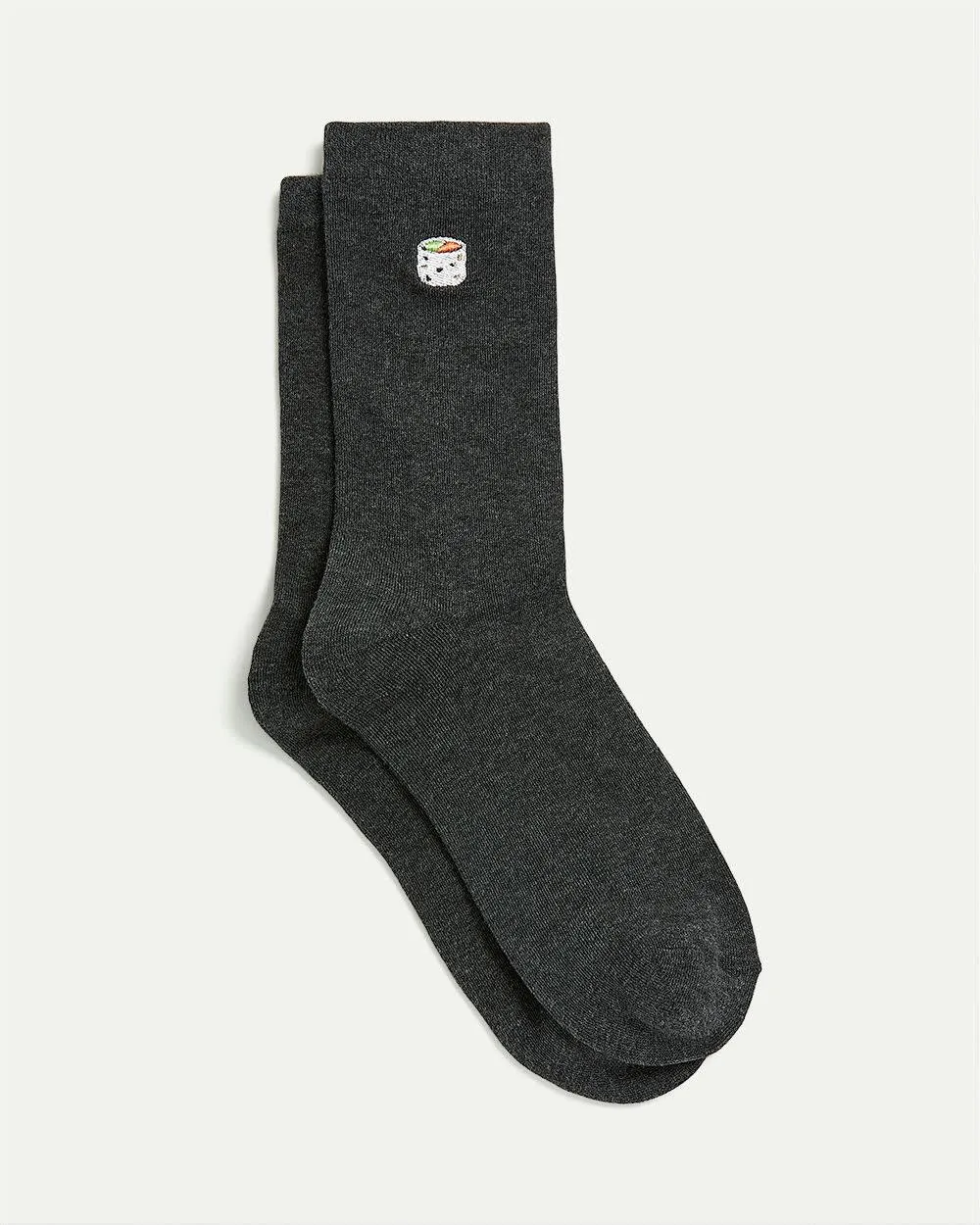 Cotton Crew Socks with Sushi at Hem sold by Reitmans