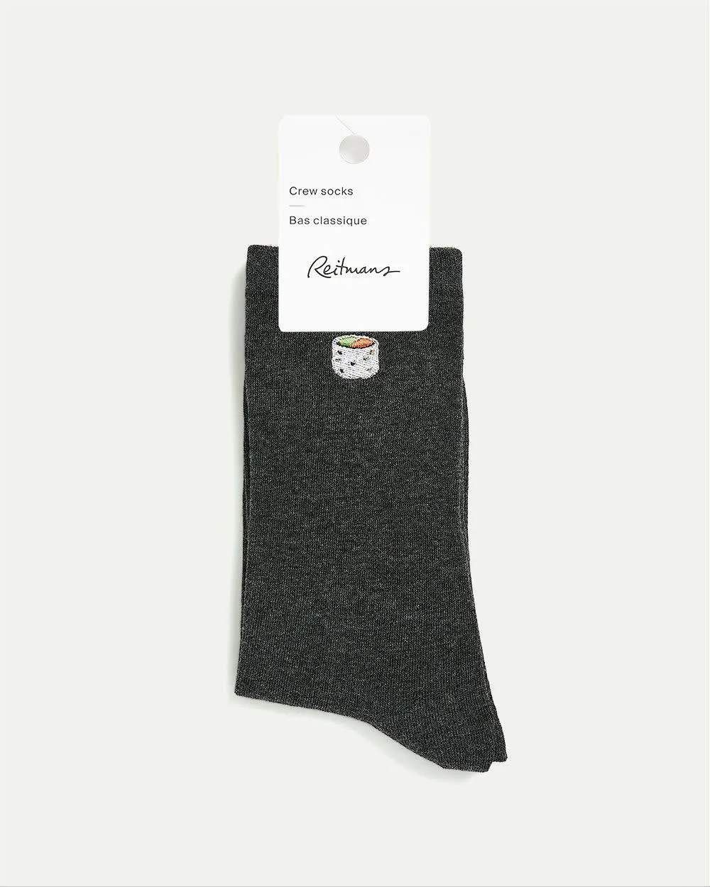 Cotton Crew Socks with Sushi at Hem sold by Reitmans product image thumbnail 2