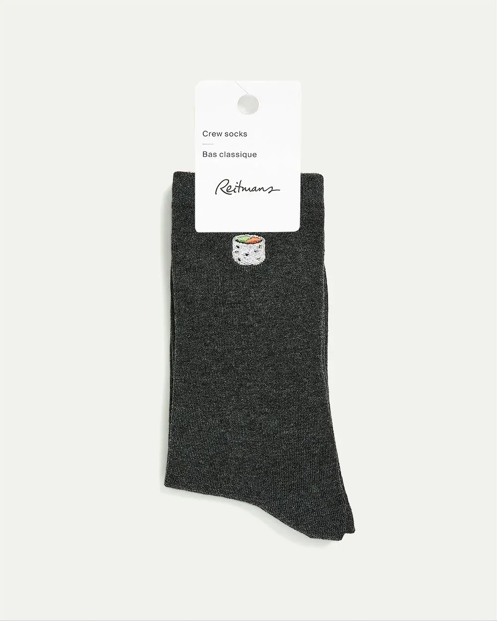 Cotton Crew Socks with Sushi at Hem sold by Reitmans product image thumbnail 5