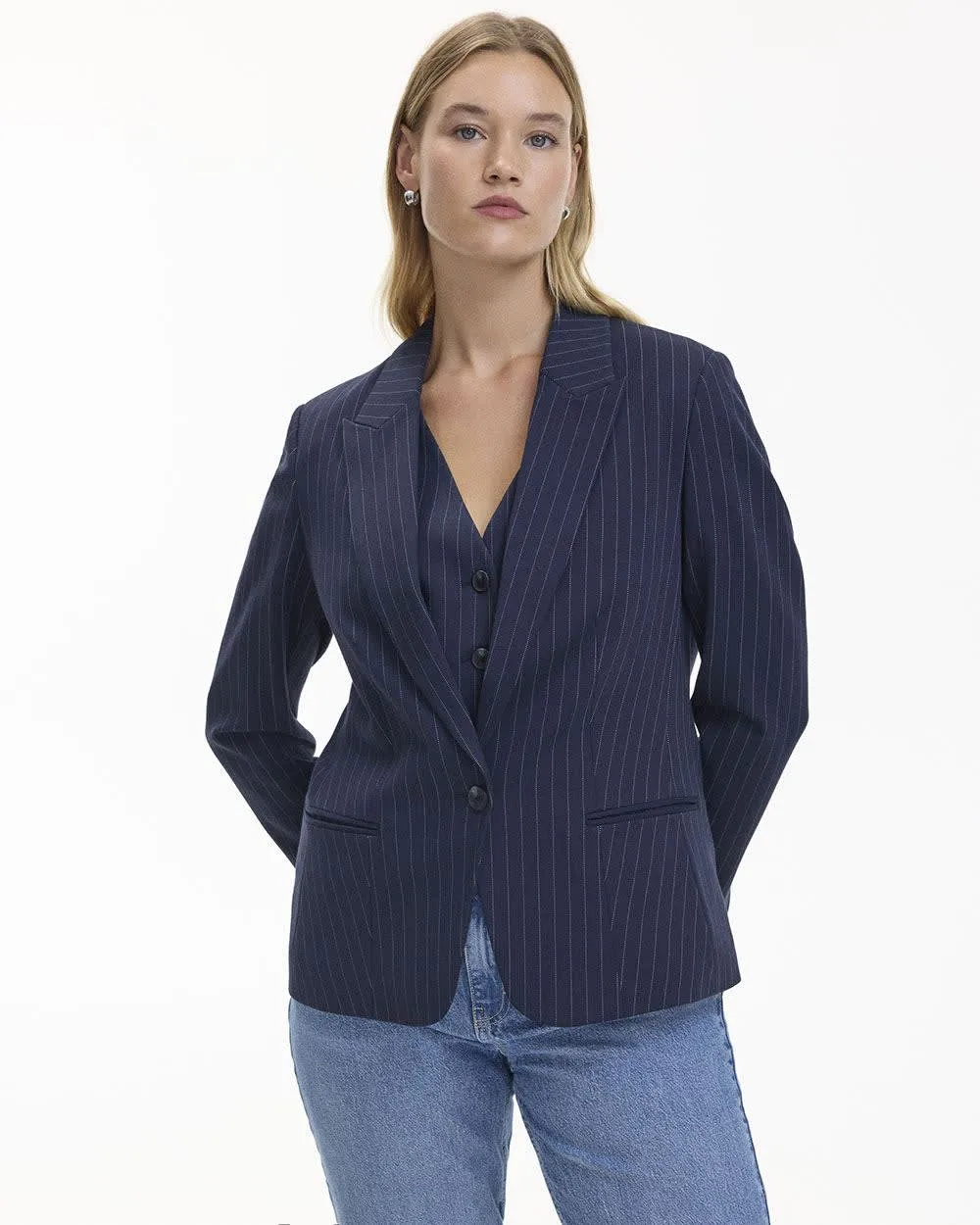 Fitted One-Button Blazer sold by Reitmans product image thumbnail 3