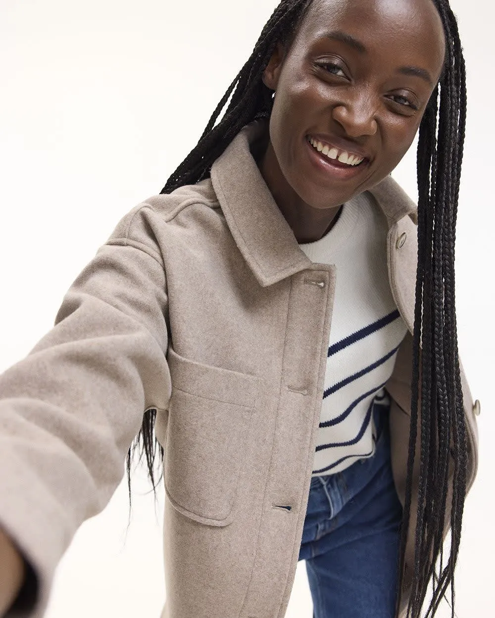 Long Shacket with Pockets sold by Reitmans product image thumbnail 3